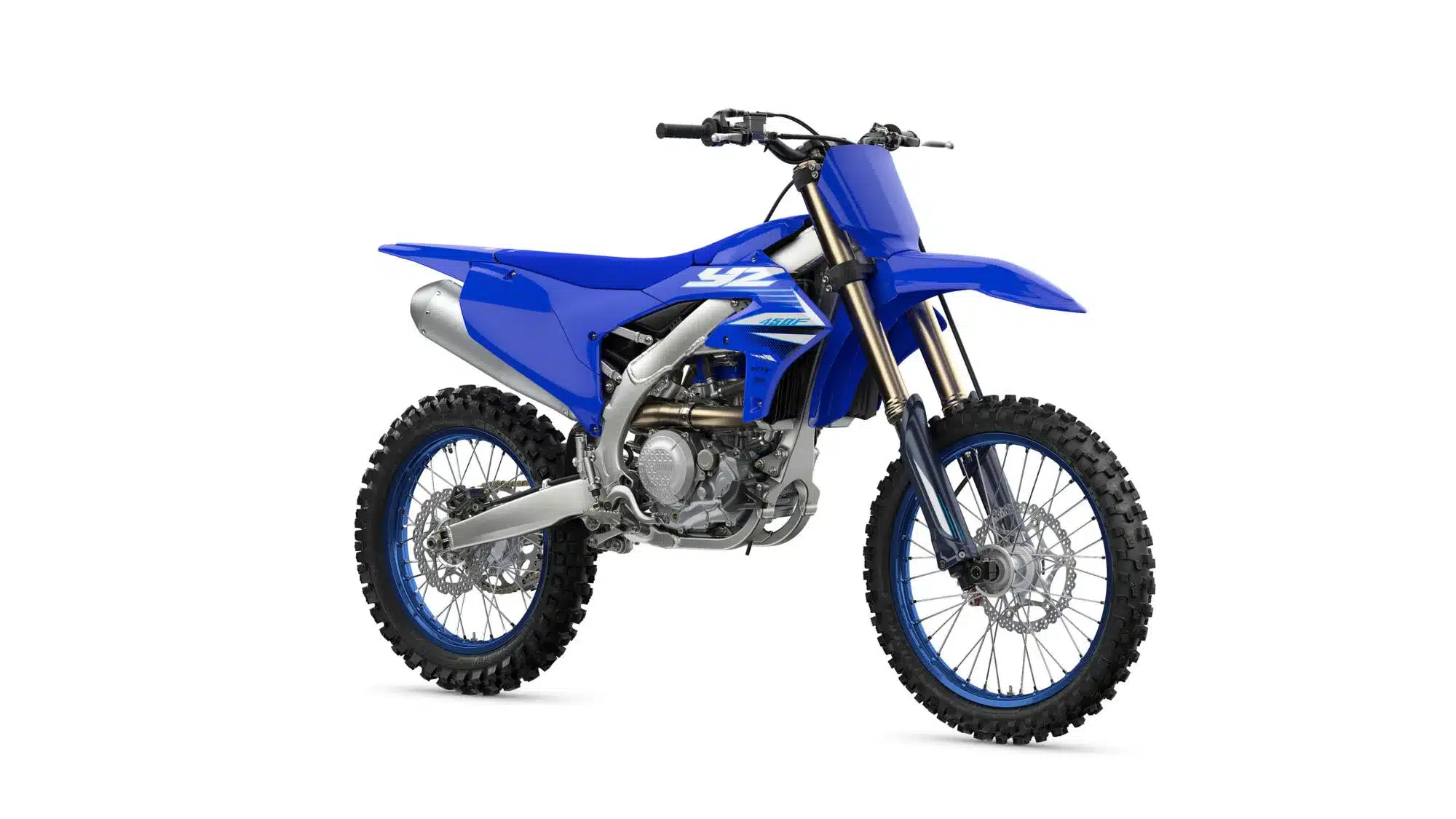 moto cross yamaha yz bleu
